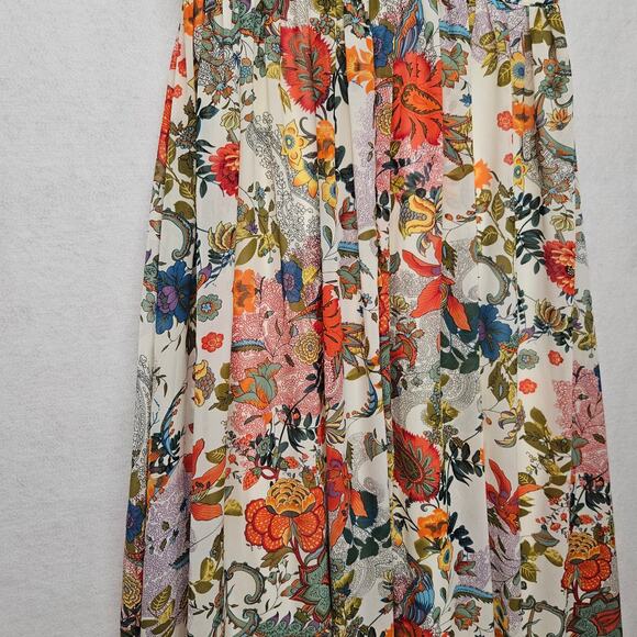 lilja cream floral print maxi dress Lovely Cream Dress - Floral Print Dress
